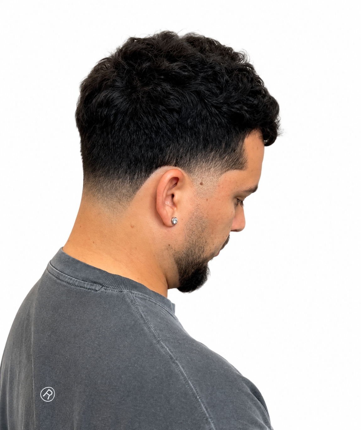 Beard grooming and haircut portrait